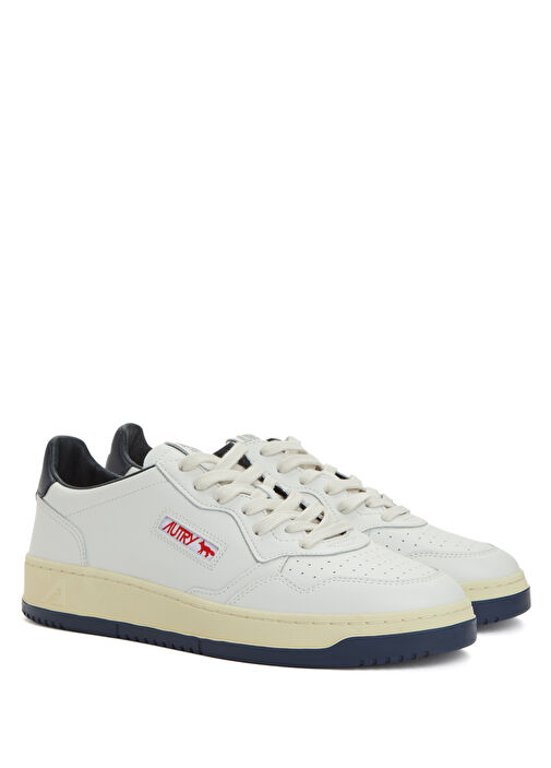 Beyaz Erkek Deri Sneaker - Görsel 3