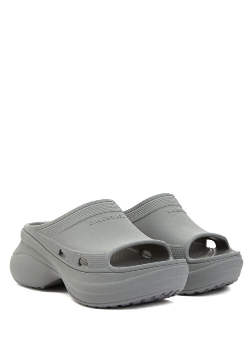 Gri Kadın Terlik - Görsel 3