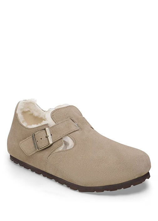 London VL Vizon Shearling Kadın Deri Loafer - Görsel 3