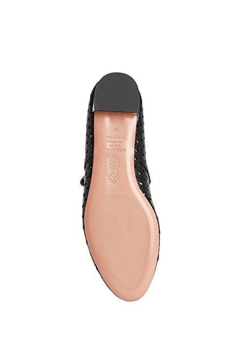 Amourose Siyah Deri Babet - Görsel 6