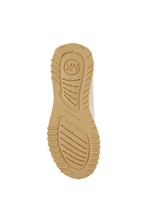Krem Kadın Deri Sneaker - Görsel 6