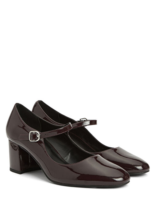 Bordo Kadın Bantlı Ayakkabı - Görsel 3