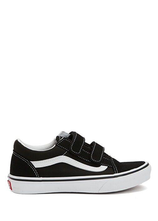 JN Old Skool V Siyah Çocuk Deri Sneaker - Görsel 2