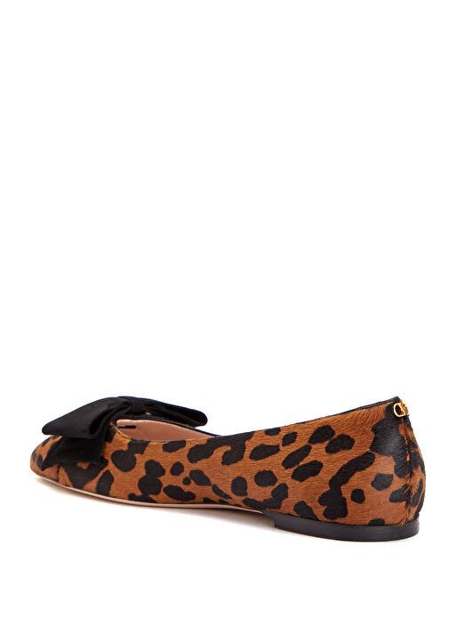 Leopar Desenli Deri Babet - Görsel 4