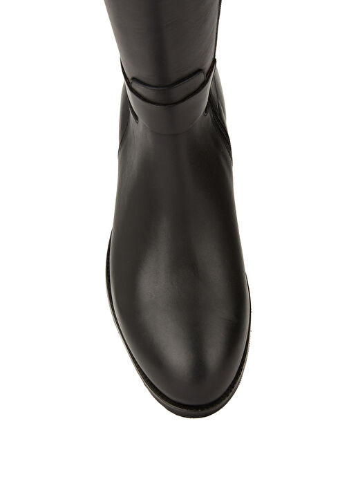 Siyah Kadın Deri Çizme - Görsel 6