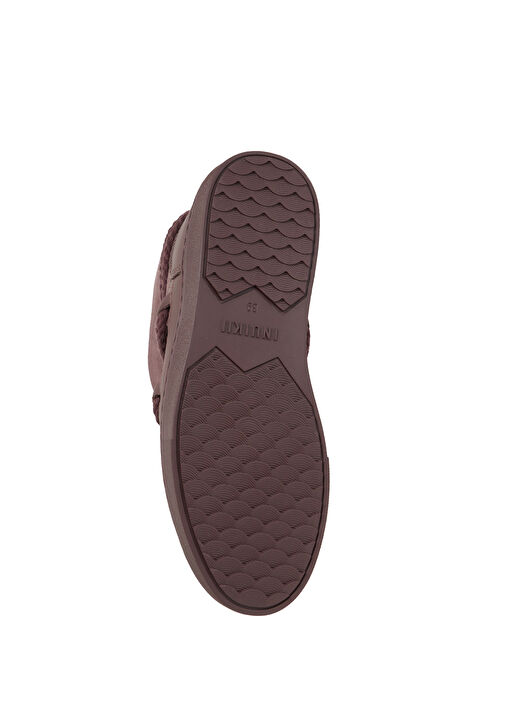 Bordo Kadın Deri Kar Botu - Görsel 6