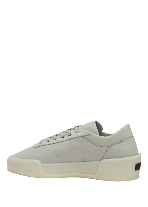 Açık Gri Erkek Deri Sneaker - Görsel 4