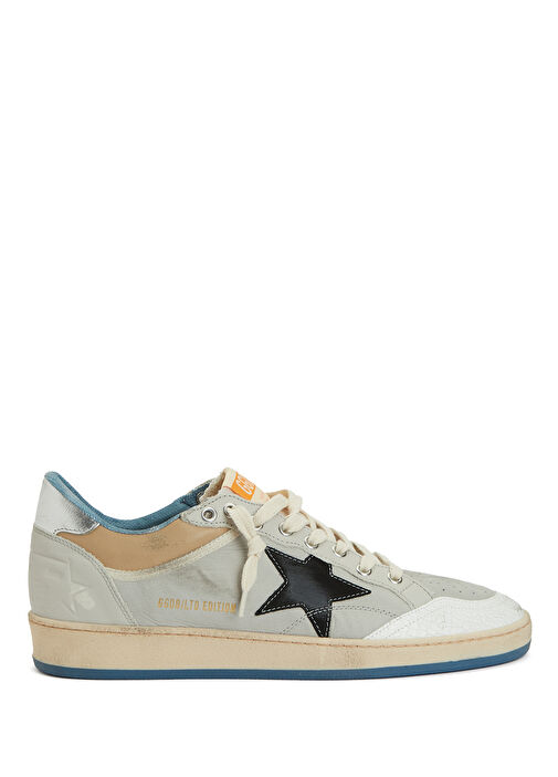 Ball Star Gri Erkek Deri Sneaker - Görsel 2
