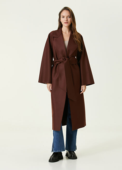 Harris Wharf London Cognac Wool Coat Cognac