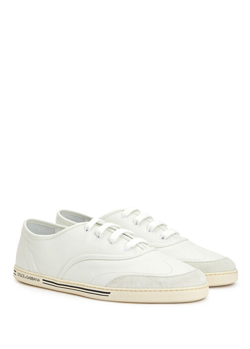 Beyaz Erkek Deri Sneaker - Görsel 3