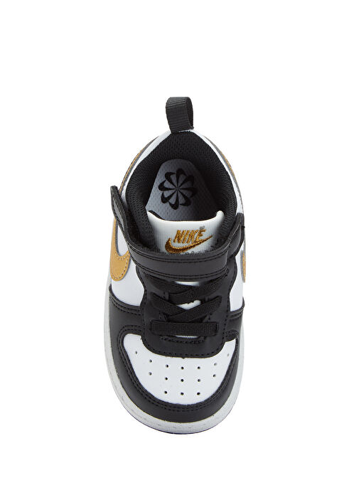 Court Borough Siyah Beyaz Çocuk Sneaker - Görsel 5