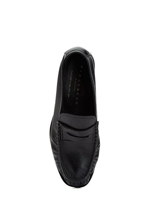 Hugo Siyah Erkek Deri Loafer - Görsel 5