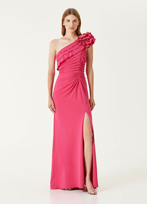Tadashi Shoji - Fuchsia Maxi Evening Dress Tadashi Shoji - Fuchsia Maxi Evening Dress
