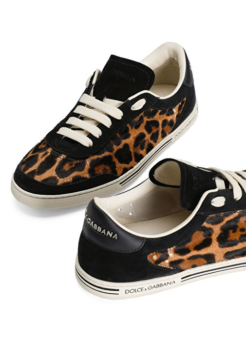 Leopar Kadın Deri Sneaker - Görsel 5
