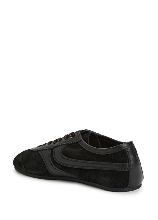 Siyah Erkek Süet Sneaker - Görsel 4