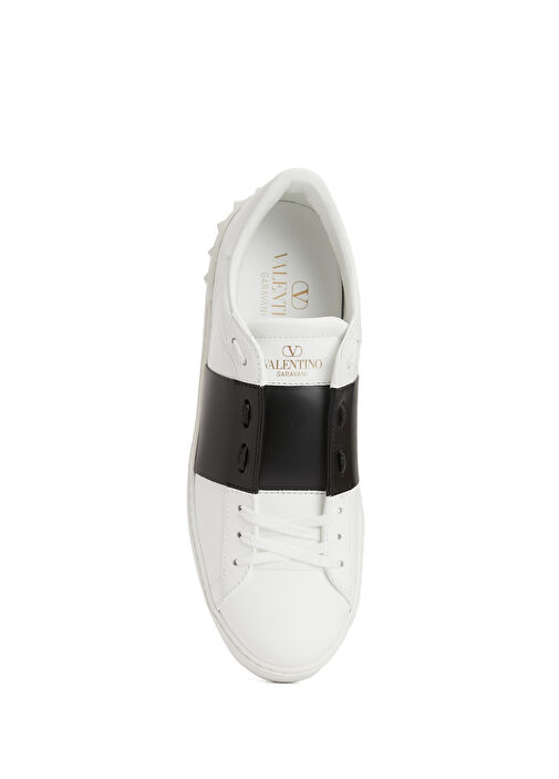 Open Beyaz Kadın Deri Sneaker - Görsel 5