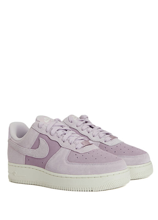 Air Force 1 '07 Mor Kadın Deri Sneaker - Görsel 3