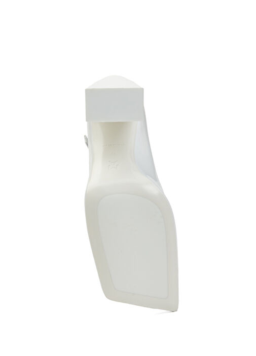 Charlotte Beyaz Deri Topuklu Ayakkabı - Görsel 6