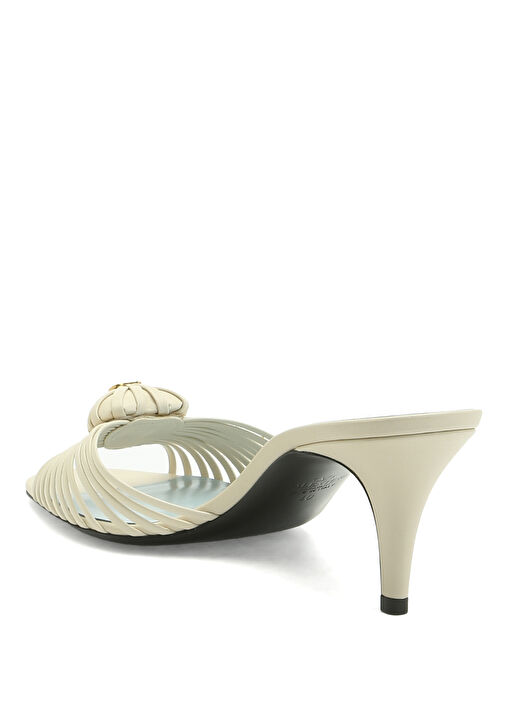 Royal Ekru Kadın Deri Terlik - Görsel 4