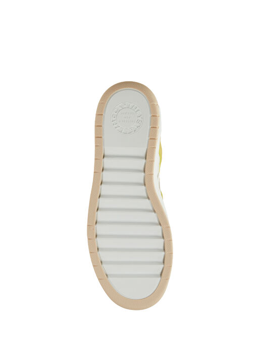 Sarı Bej Logo Detaylı Kadın Sneaker - Görsel 6