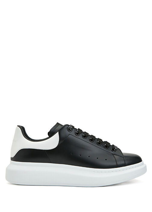 Alexander mcqueen black leather shoes online