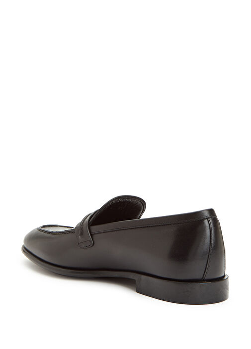 Siyah Erkek Deri Loafer - Görsel 4