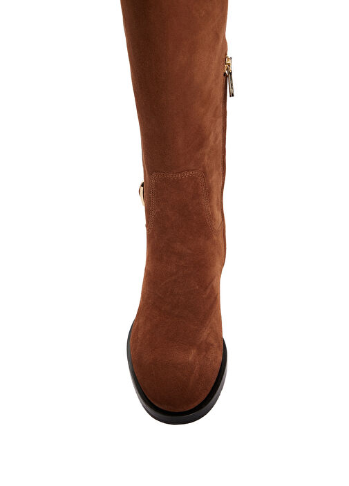 Kahverengi Kadın Süet Çizme - Görsel 5