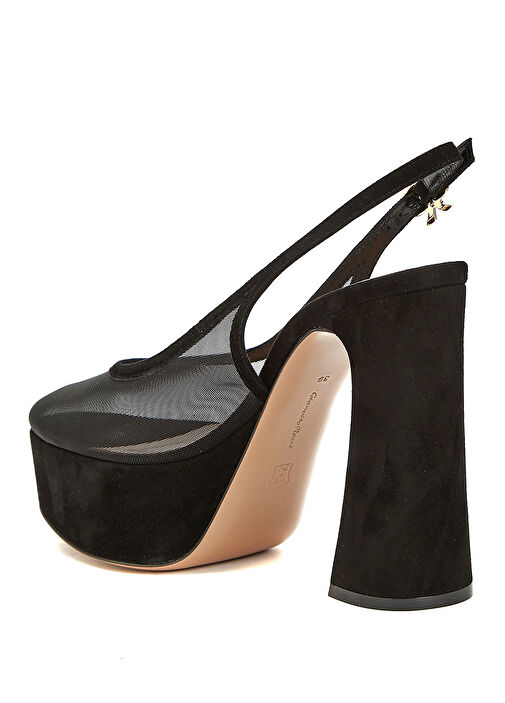 Siyah Topuklu Ayakkabı - Görsel 4