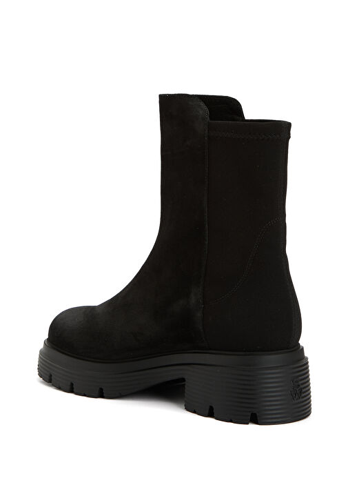 5050 Hudson Siyah Kadın Süet Bot - Görsel 4