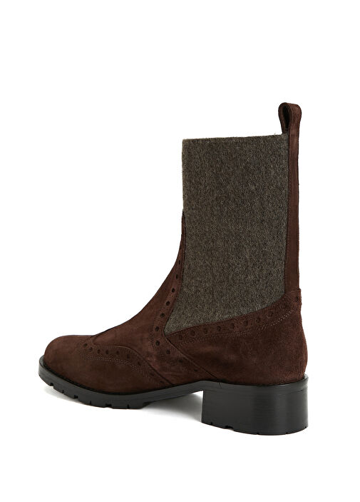 Acı Kahve Kadın Deri Bot - Görsel 4