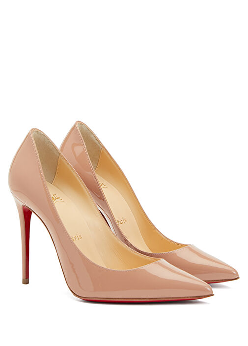 Nude Deri Stiletto - Görsel 3