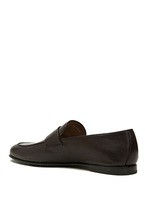 Kahverengi Erkek Deri Loafer - Görsel 4