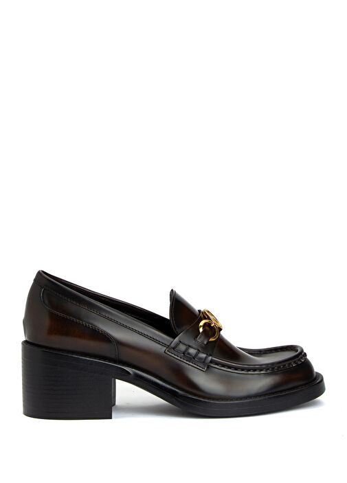 Dakota Kahverengi Deri Topuklu Ayakkabı - Görsel 2