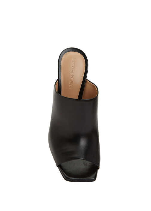 Knot Siyah Kadın Deri Terlik - Görsel 5