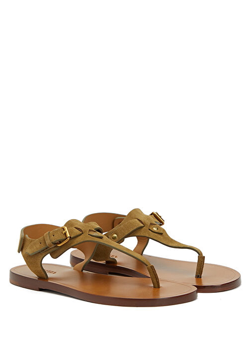 Akel Camel Kadın Deri Sandalet - Görsel 3