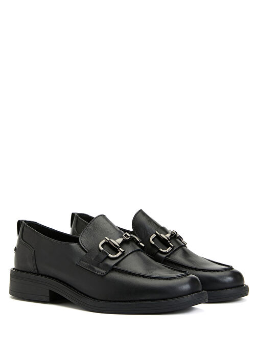 Divarese Divarese Siyah Kadın Deri Loafer Beymen'de! Siyah - 3. görsel