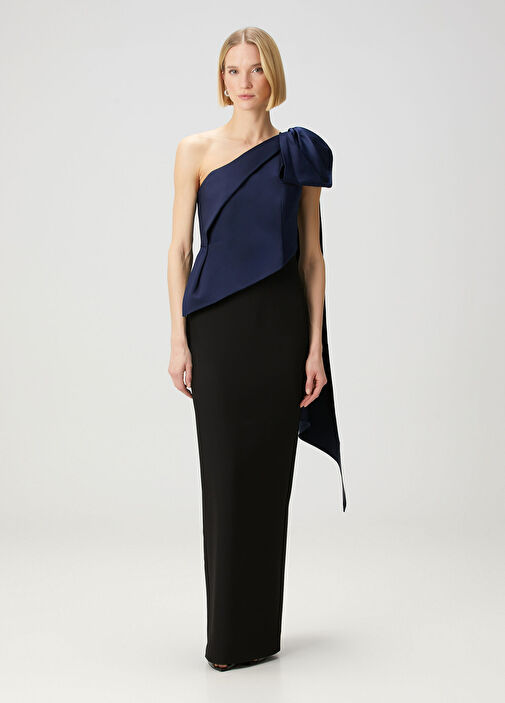 strapless open back dress Roland Mouret // Cream Wool One Shoulder Dress – VSP Consignment main image 1