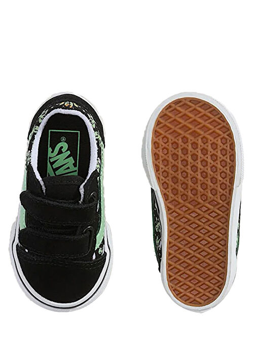 Old Skool Siyah Yeşil Unisex Çocuk Sneaker - Görsel 5