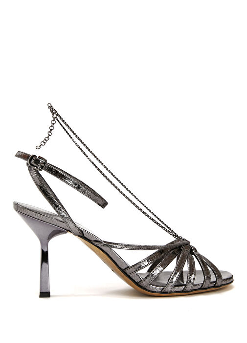 Nico Antrasit Kadın Deri Sandalet - Görsel 2