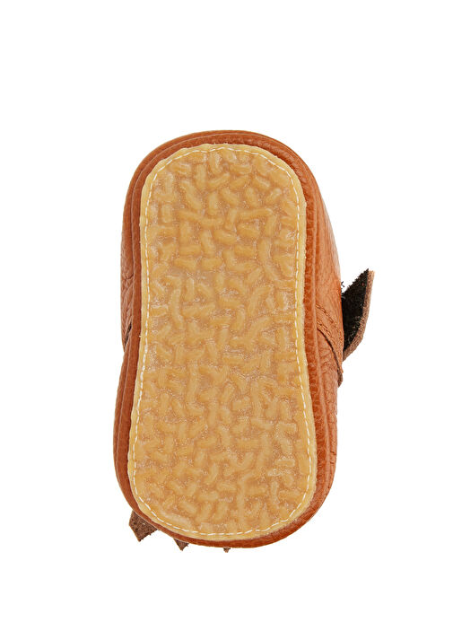 Taba Püskül Detaylı Unisex Bebek Deri Ayakkabı - Görsel 6