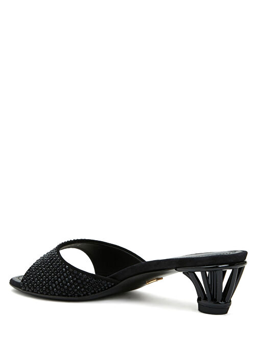 Siyah Kadın Deri Terlik - Görsel 4