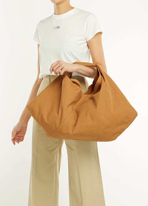 MM6 Maison Margiela - Japanese Draped Tan Women's Handbag