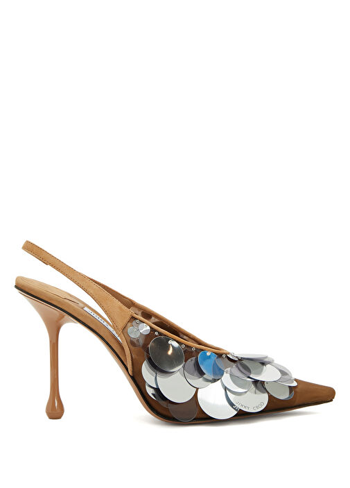 Silver Krem Deri Topuklu Ayakkabı - Görsel 2