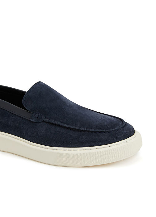 Lacivert Erkek Süet Loafer - Görsel 7