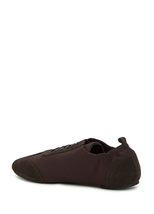 Kahverengi Kadın Deri Sneaker - Görsel 4