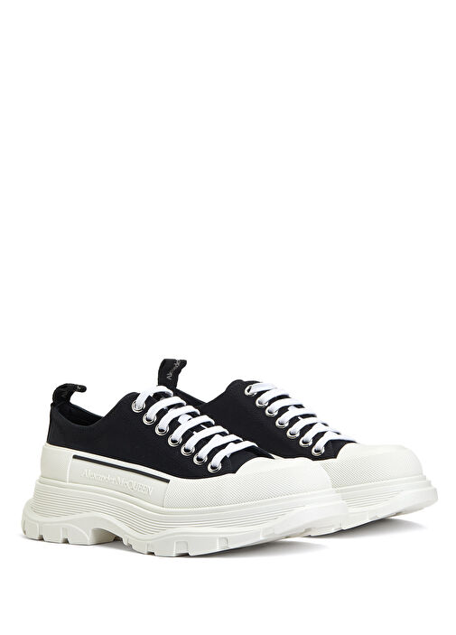 Siyah Beyaz Kadın Sneaker - Görsel 3