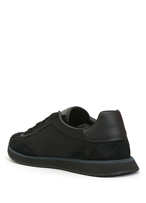 Siyah Erkek Deri Sneaker - Görsel 4