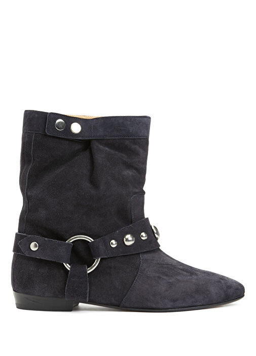 Antrasit Kadın Süet Bot - Görsel 2