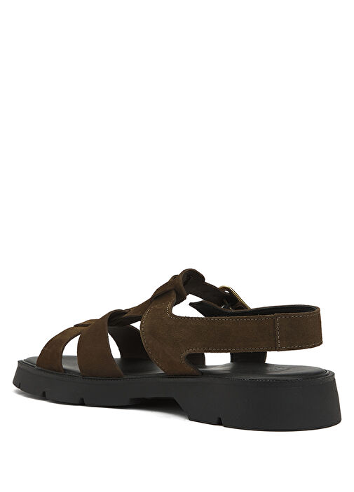 Haki Erkek Deri Sandalet - Görsel 4