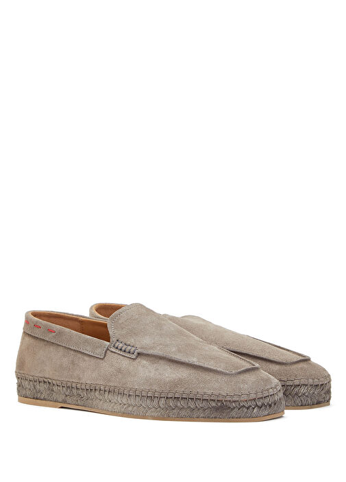 Kiton Gri Kiton Süet Erkek Loafer